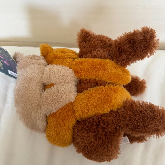 NWT, Bark Box Dog Toy GOLDILUNCH & THE THREE BEARS, L Dog, Plush 3 pc Toy, Brown - Picture 11 of 15